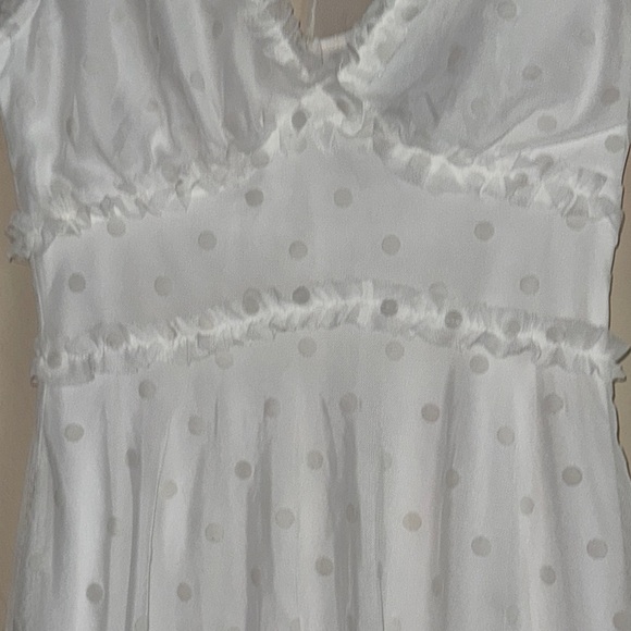 B Darlin White Ruffled Tiered Babydoll Dress - Picture 4 of 11